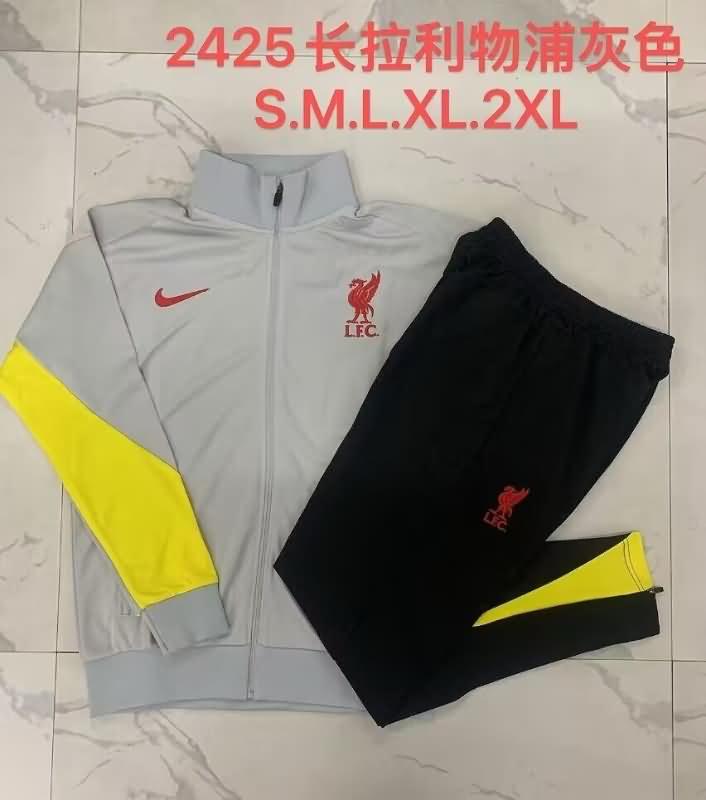 Liverpool Soccer Tracksuit Grey Replica 24/25