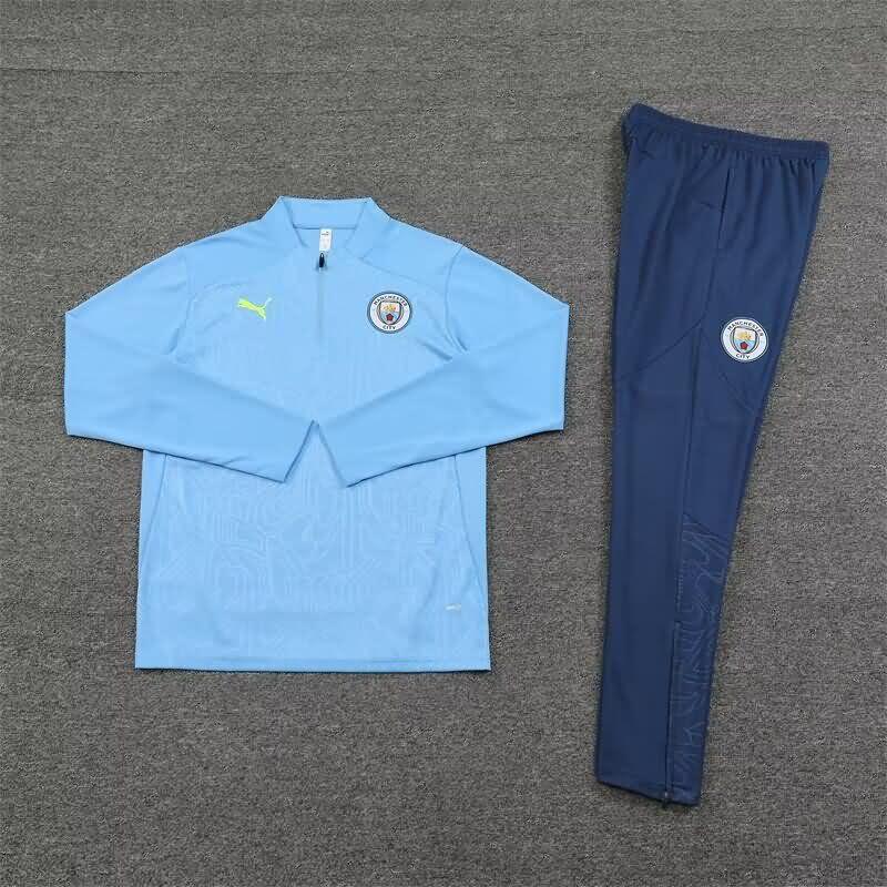 Manchester City Soccer Tracksuit Blue Replica 24/25