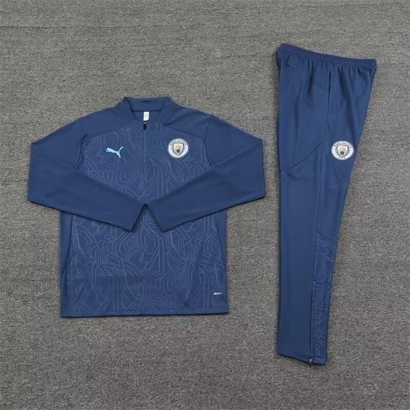 Manchester City Soccer Tracksuit Dark Blue Replica 24/25