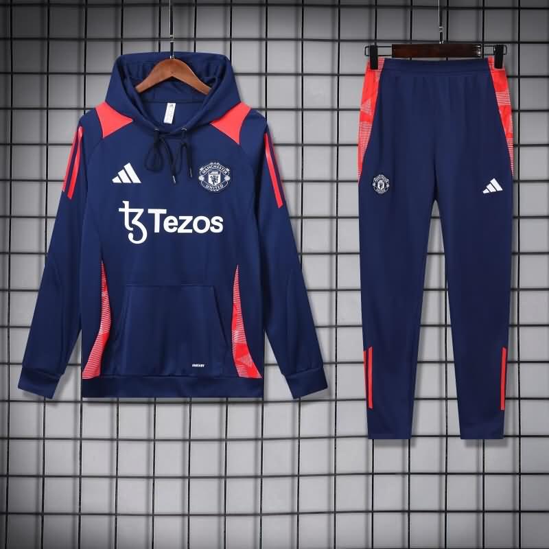 Manchester United Soccer Tracksuit 05 Dark Blue Replica 24/25