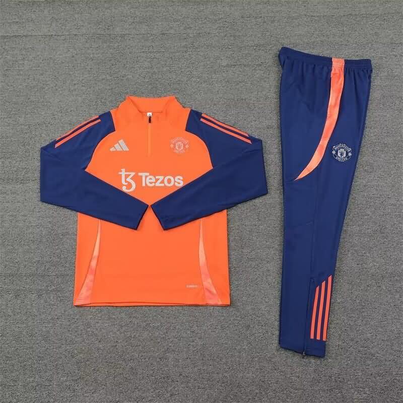 Manchester United Soccer Tracksuit Orange Replica 24/25