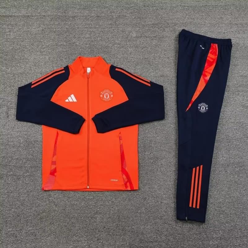 Manchester United Soccer Tracksuit 02 Orange Replica 24/25