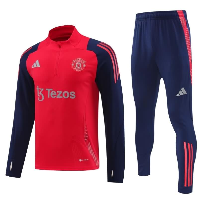 Manchester United Soccer Tracksuit 02 Red Replica 24/25