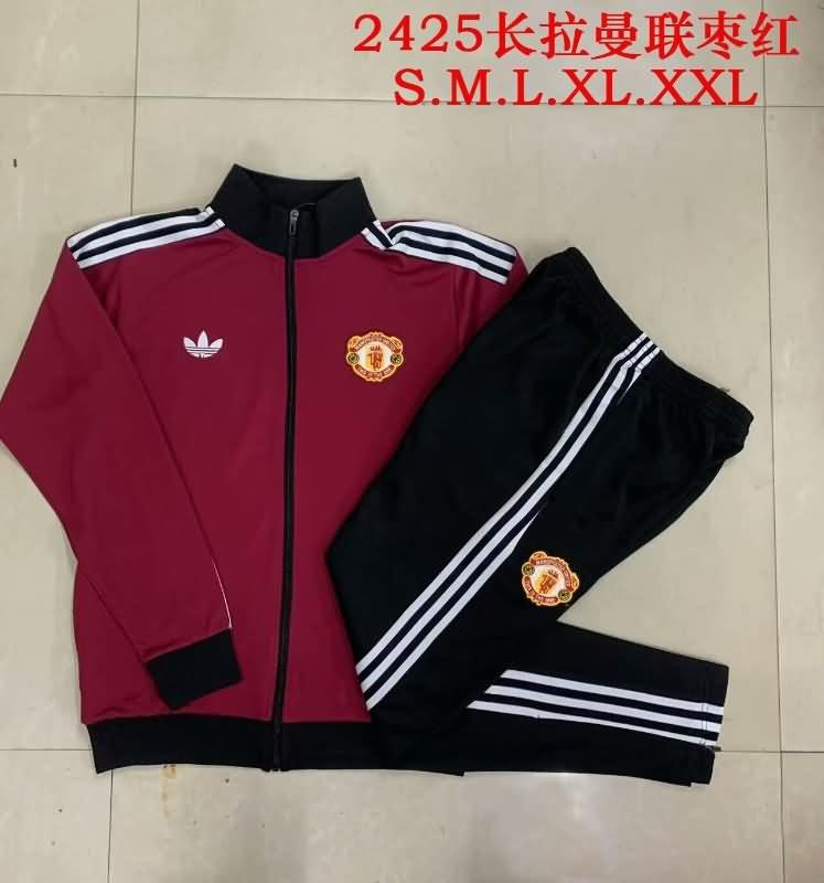 Manchester United Soccer Tracksuit 07 Red Replica 24/25