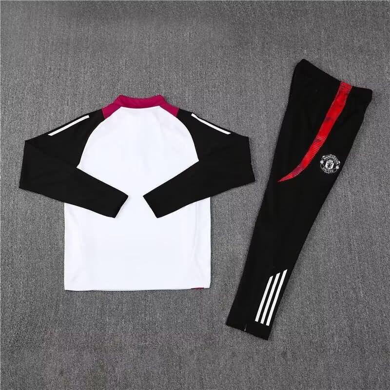 Manchester United Soccer Tracksuit White Replica 24/25