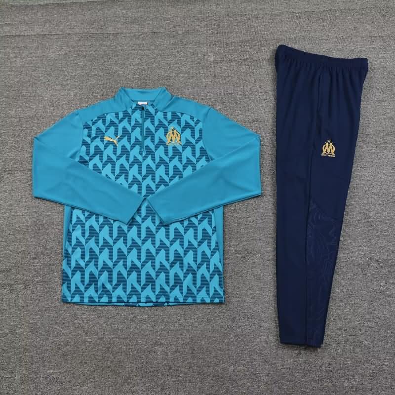 Marseilles Soccer Tracksuit 03 Blue Replica 24/25