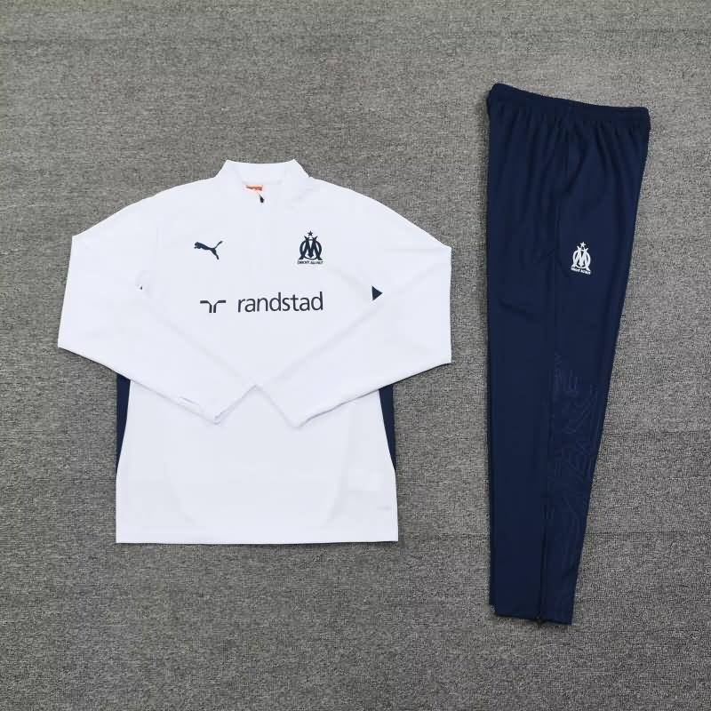 Marseilles Soccer Tracksuit White Replica 24/25