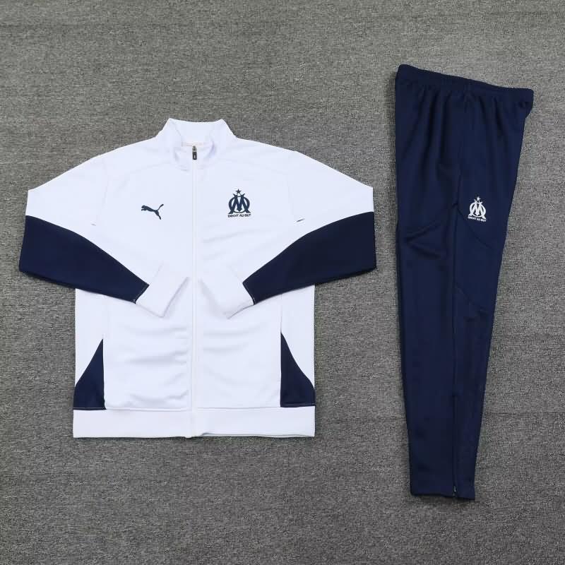 Marseilles Soccer Tracksuit 02 White Replica 24/25