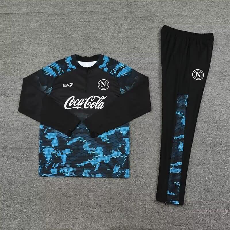 Napoli Soccer Tracksuit Black Replica 24/25