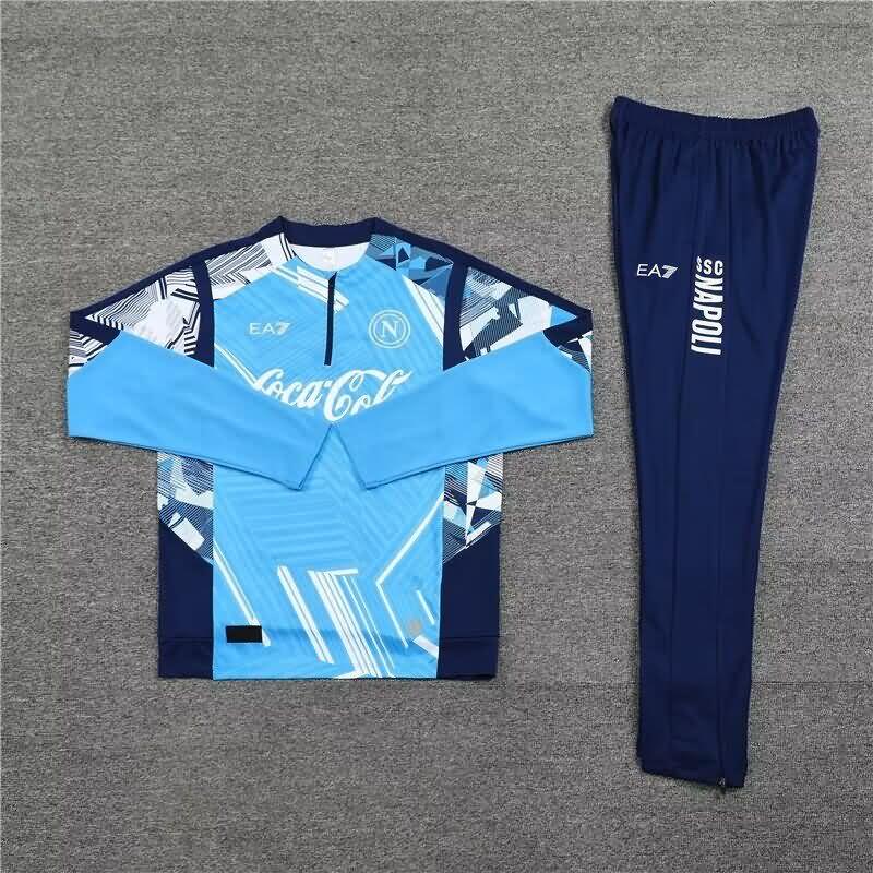 Napoli Soccer Tracksuit Blue Replica 24/25