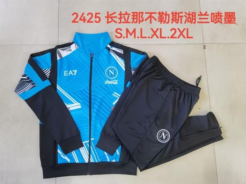 Napoli Soccer Tracksuit 02 Blue Replica 24/25