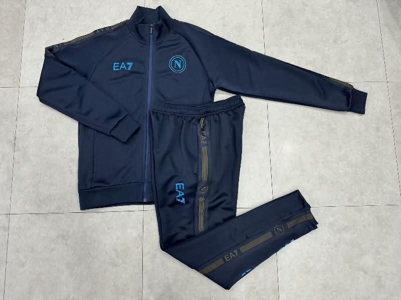 Napoli Soccer Tracksuit Dark Blue Replica 24/25