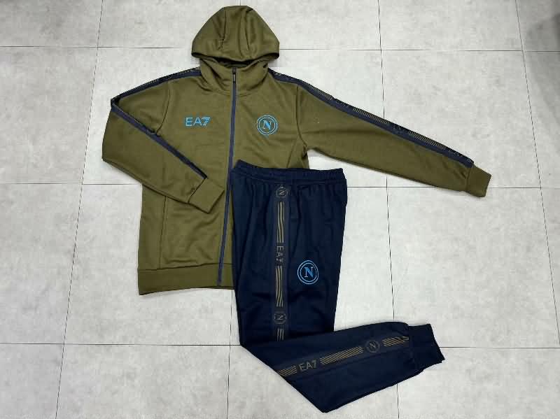 Napoli Soccer Tracksuit Dark Green Replica 24/25