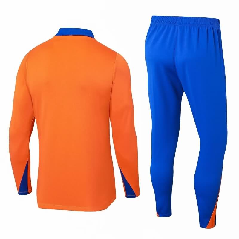 Netherlands Soccer Tracksuit 02 Orange Replica 2024