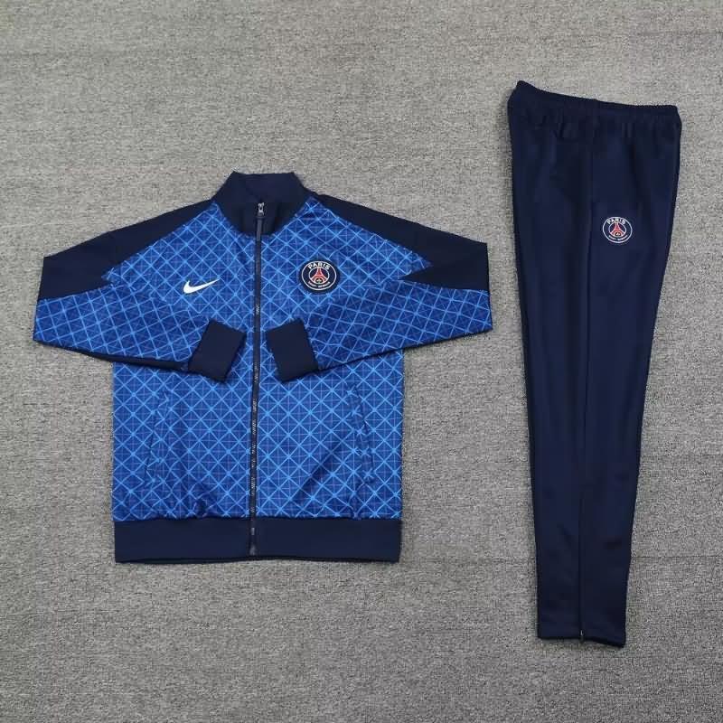 Paris St Germain Soccer Tracksuit 02 Blue Replica 24/25