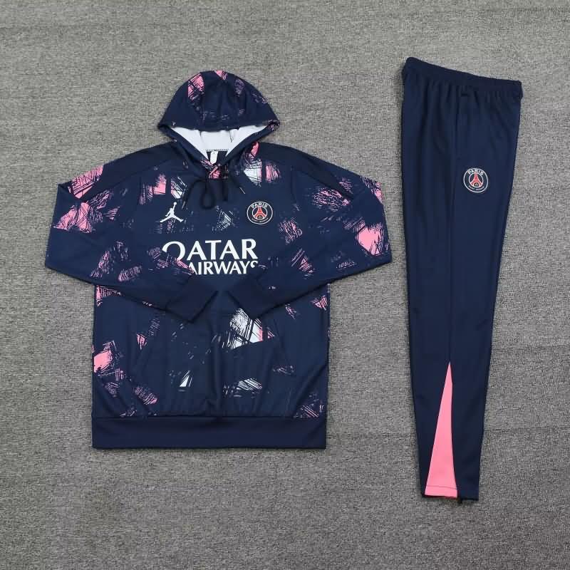 Paris St Germain Soccer Tracksuit Dark Blue Replica 24/25