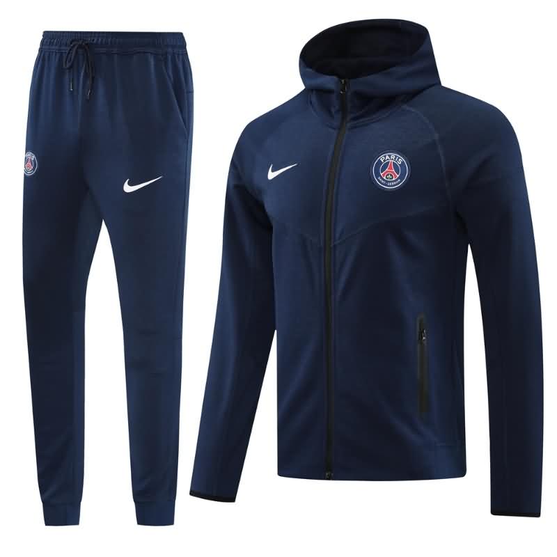 Paris St Germain Soccer Tracksuit 03 Dark Blue Replica 24/25