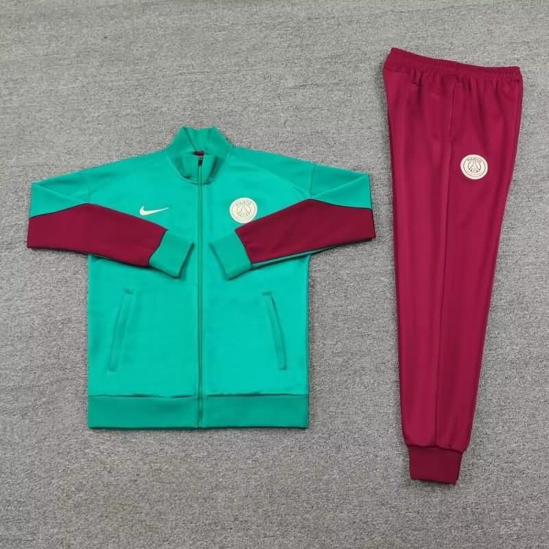 Paris St Germain Soccer Tracksuit Green Replica 24/25