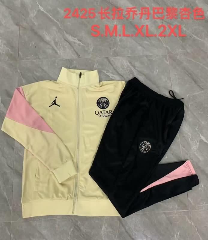 Paris St Germain Soccer Tracksuit Gold Replica 24/25