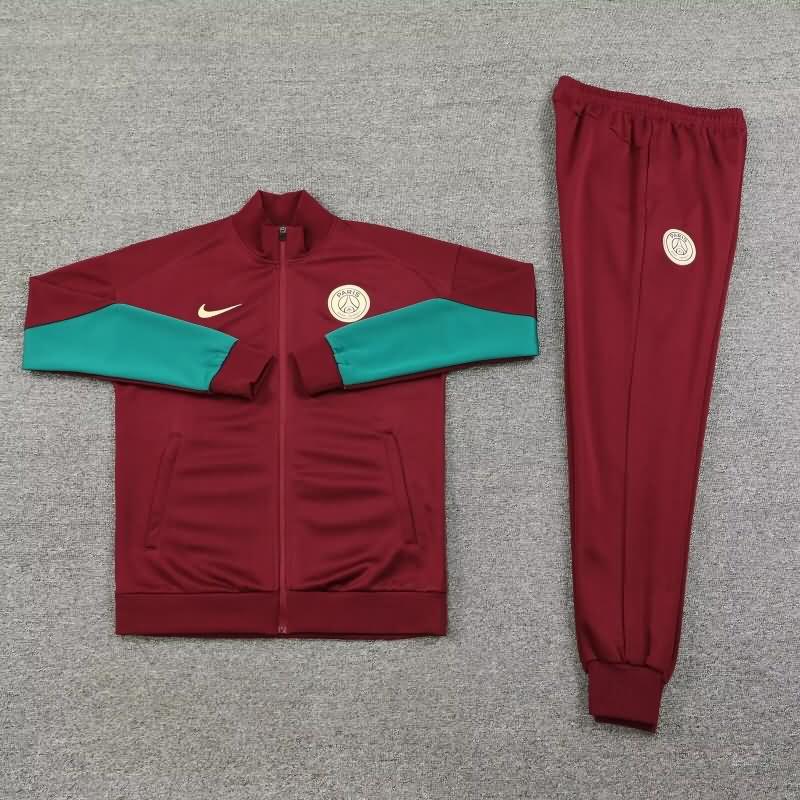 Paris St Germain Soccer Tracksuit Red Replica 24/25