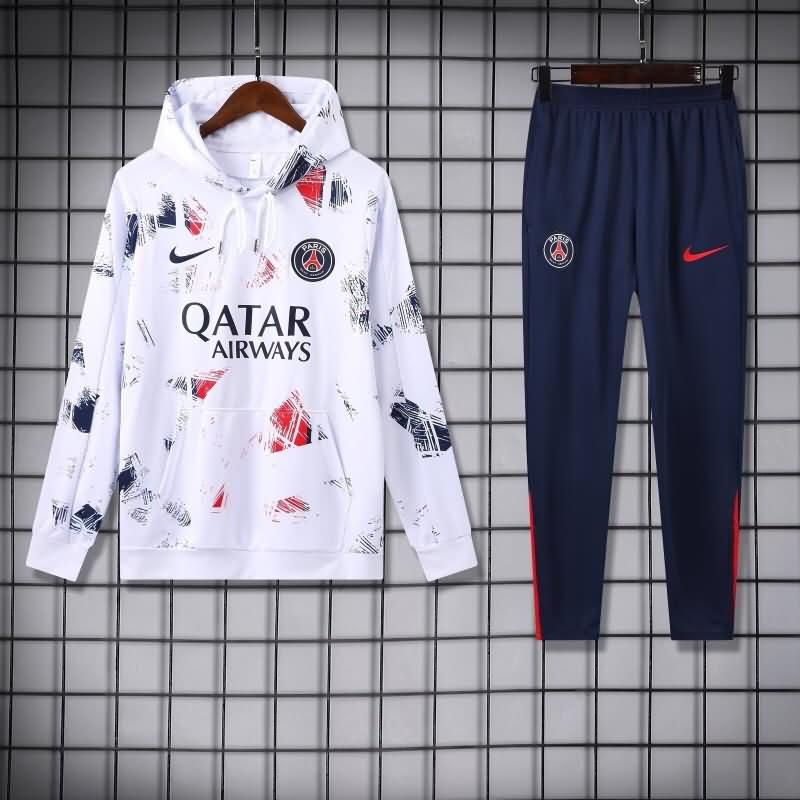 Paris St Germain Soccer Tracksuit 04 White Replica 24/25