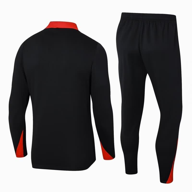 Portugal Soccer Tracksuit Black Replica 2024