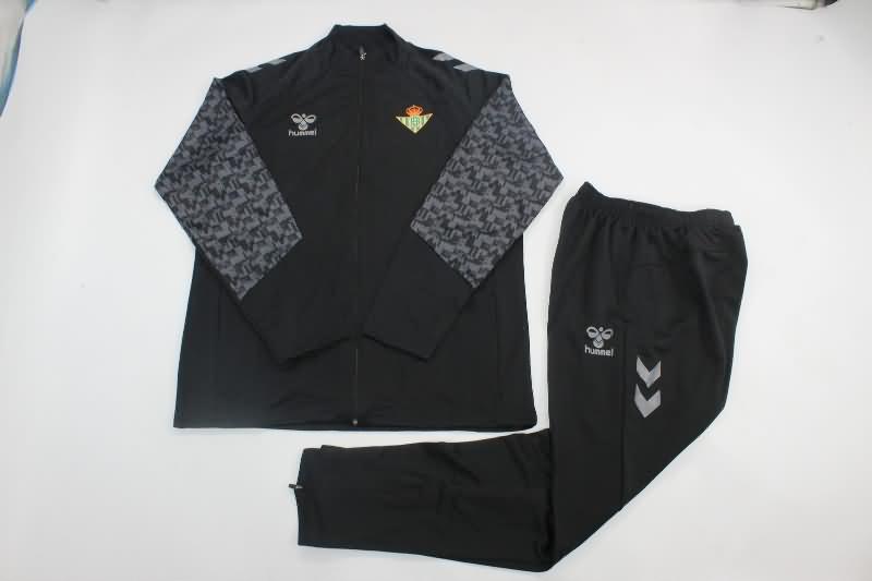 Real Betis Soccer Tracksuit Black Replica 24/25