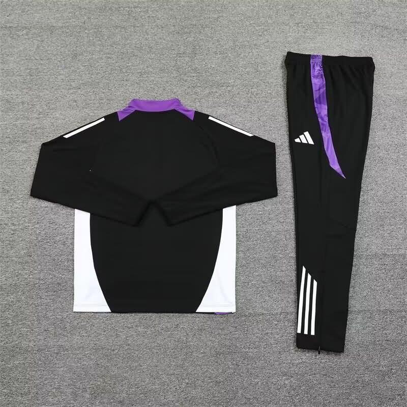 Real Madrid Soccer Tracksuit 05 Black Replica 24/25