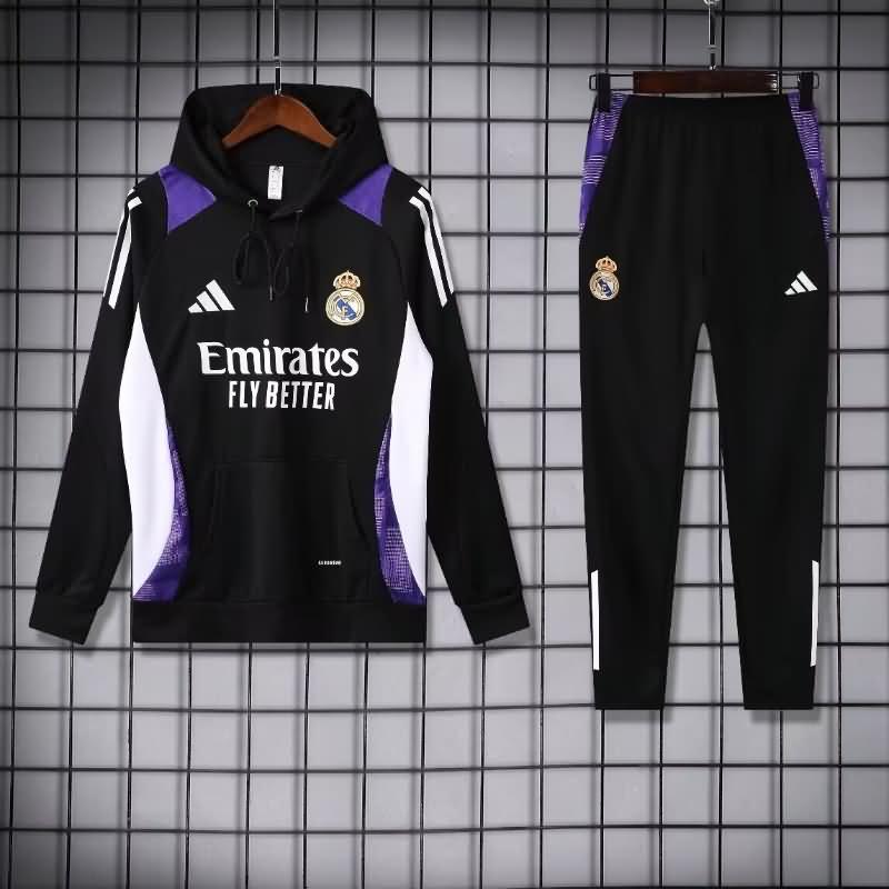 Real Madrid Soccer Tracksuit 06 Black Replica 24/25