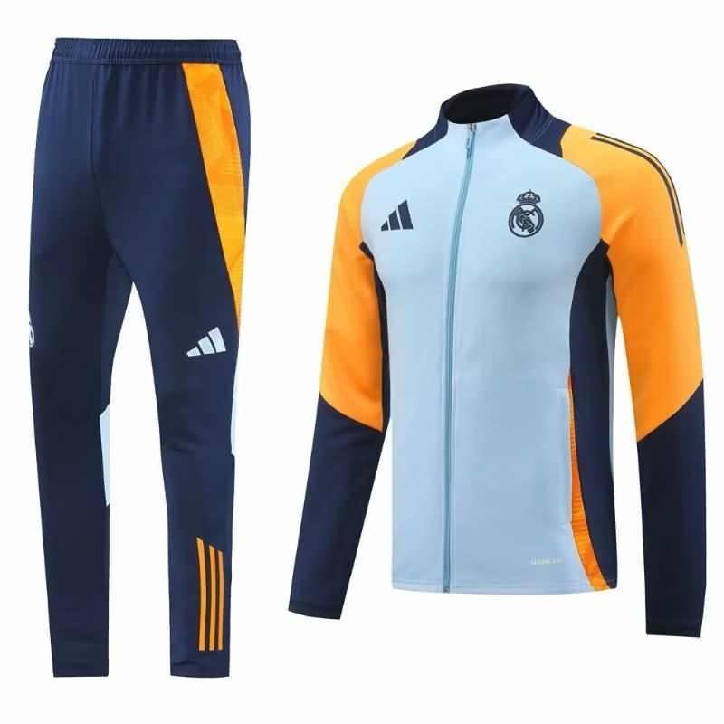 Real Madrid Soccer Tracksuit Blue Replica 24/25