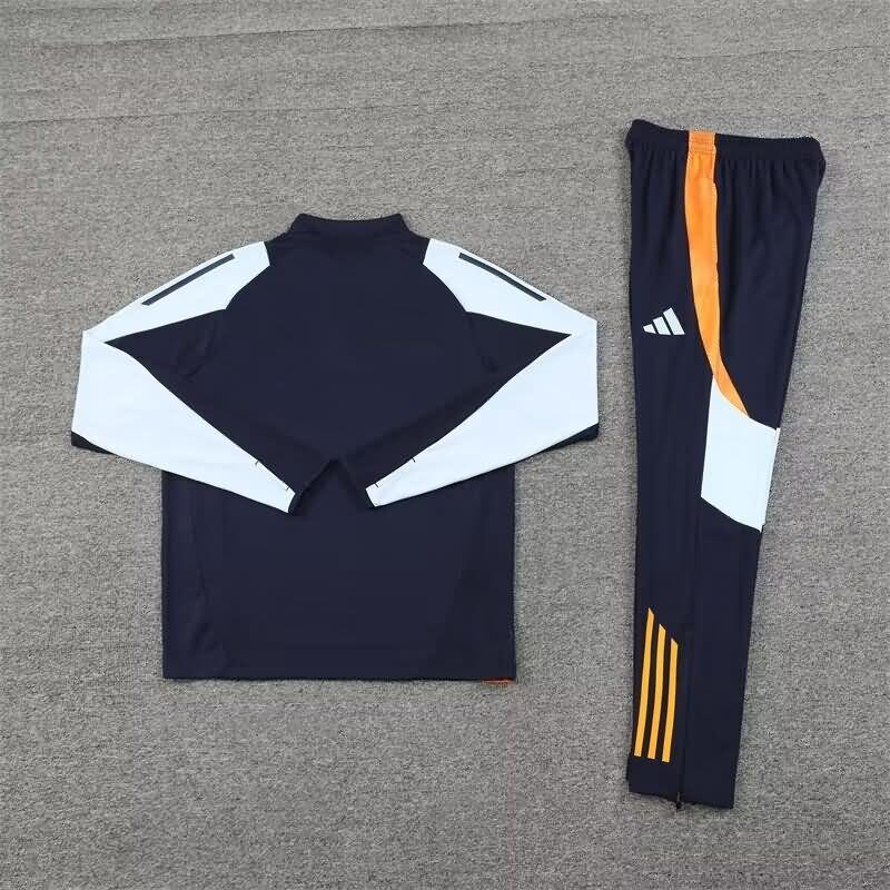 Real Madrid Soccer Tracksuit 02 Dark Blue Replica 24/25