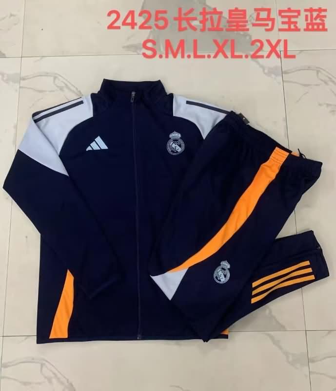 Real Madrid Soccer Tracksuit 06 Dark Blue Replica 24/25