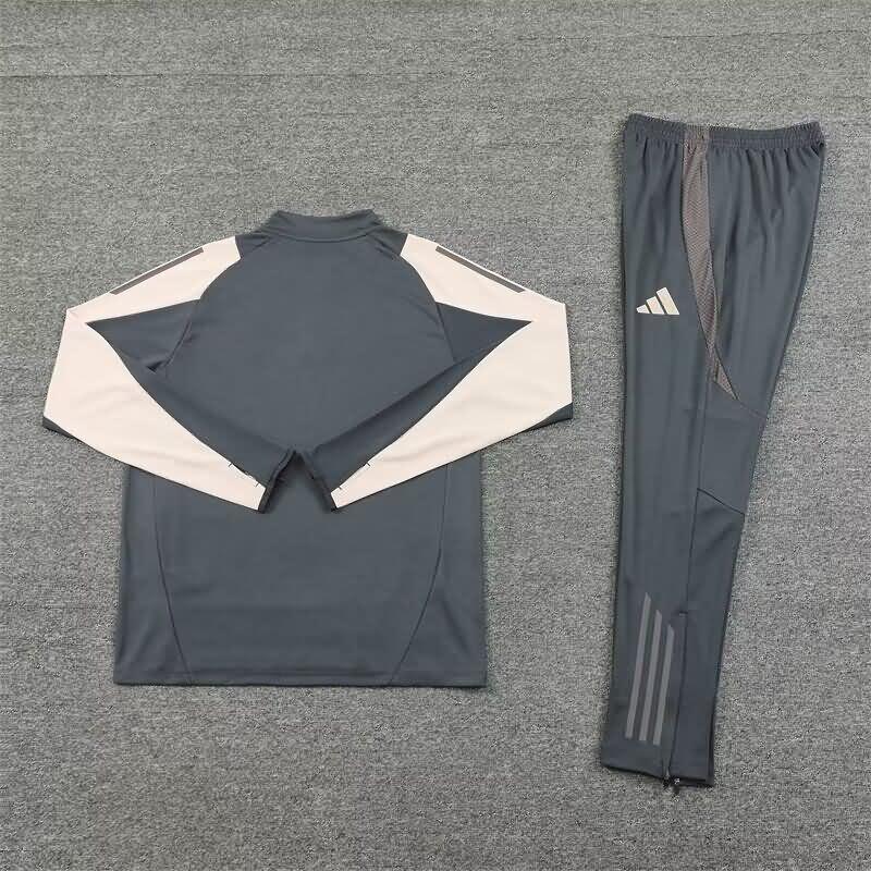 Real Madrid Soccer Tracksuit Grey Replica 24/25