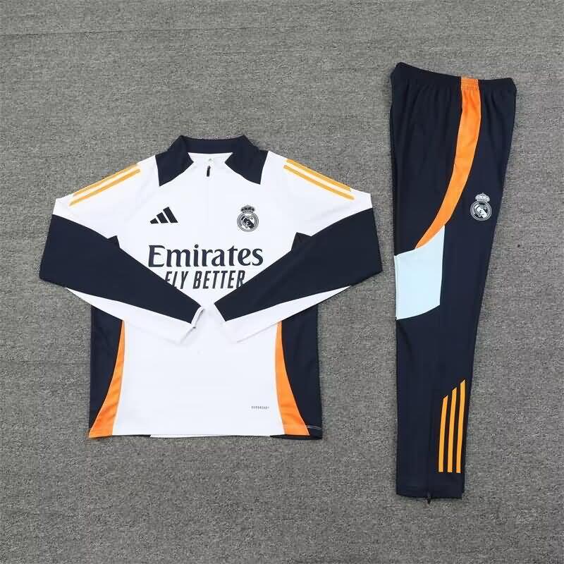 Real Madrid Soccer Tracksuit 02 White Replica 24/25