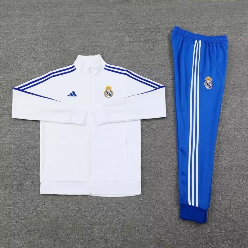 Real Madrid Soccer Tracksuit 03 White Replica 24/25