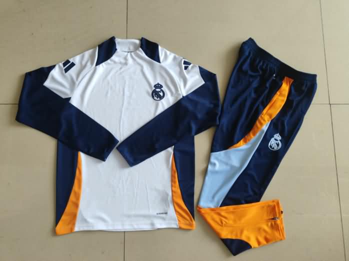 Real Madrid Soccer Tracksuit 06 White Replica 24/25