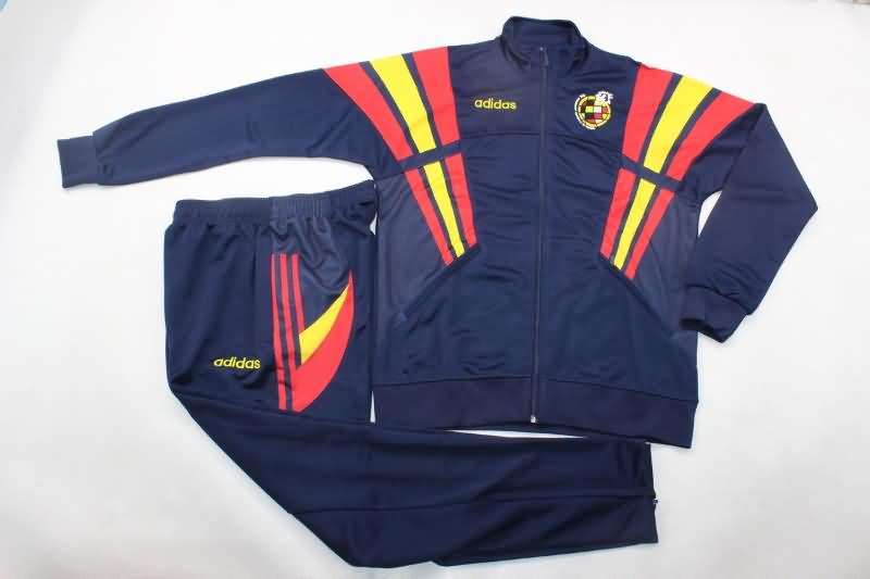 Spain Soccer Tracksuit 03 Dark Blue Replica 2024