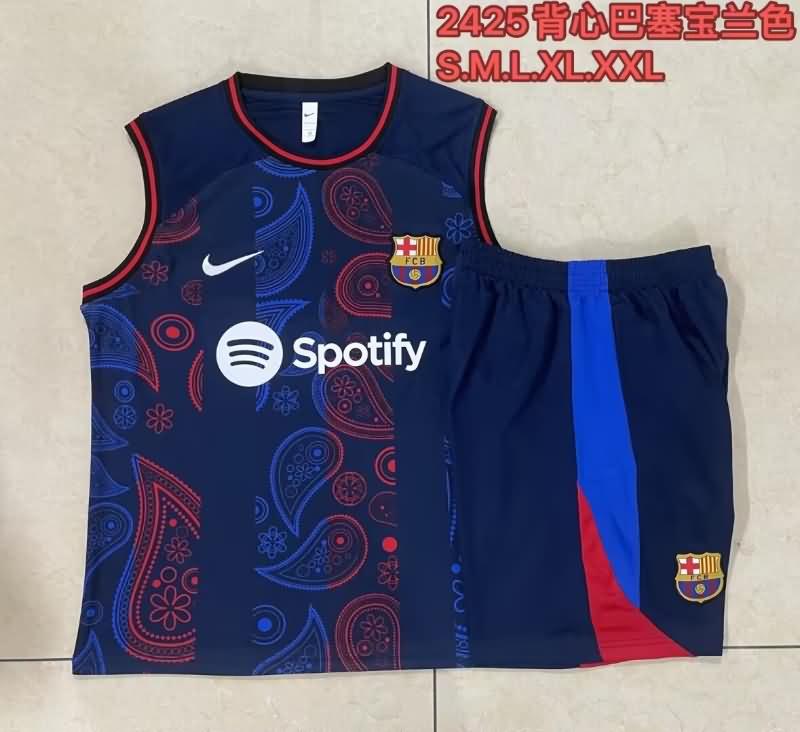 Barcelona Training Jersey Dark Blue Replica 24/25