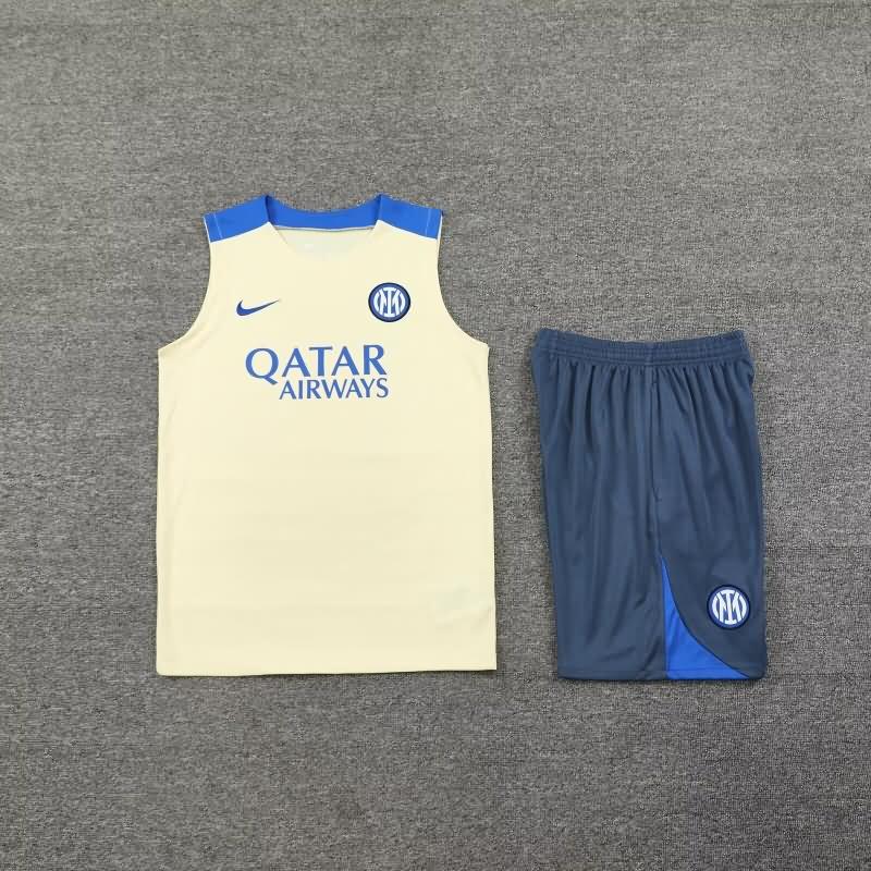 Inter Milan Training Jersey 02 Cream Replica 24/25