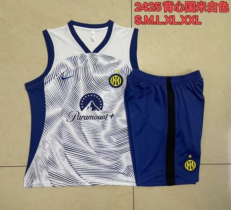 Inter Milan Training Jersey White Replica 24/25