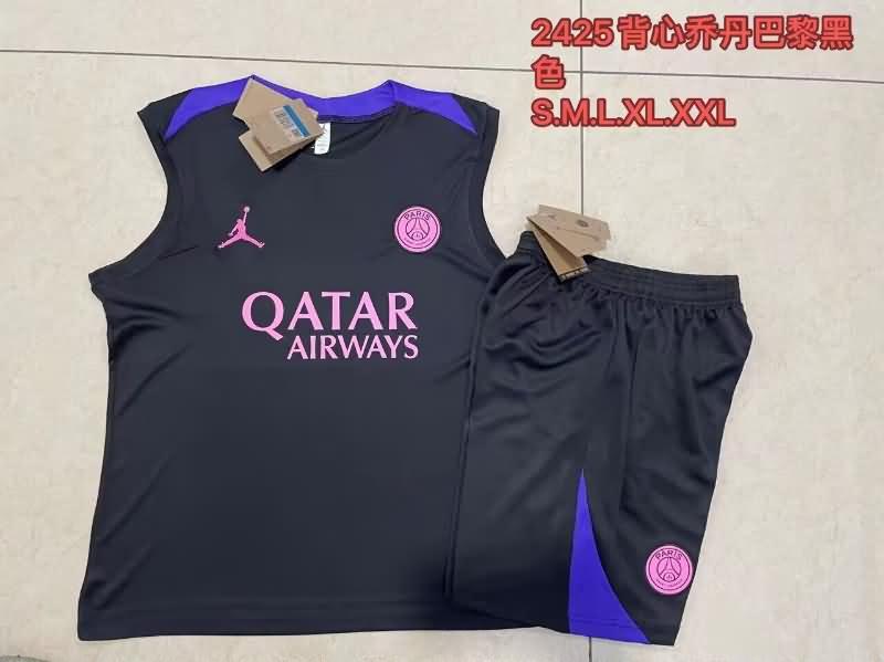 Paris St Germain Training Jersey Black Replica 24/25