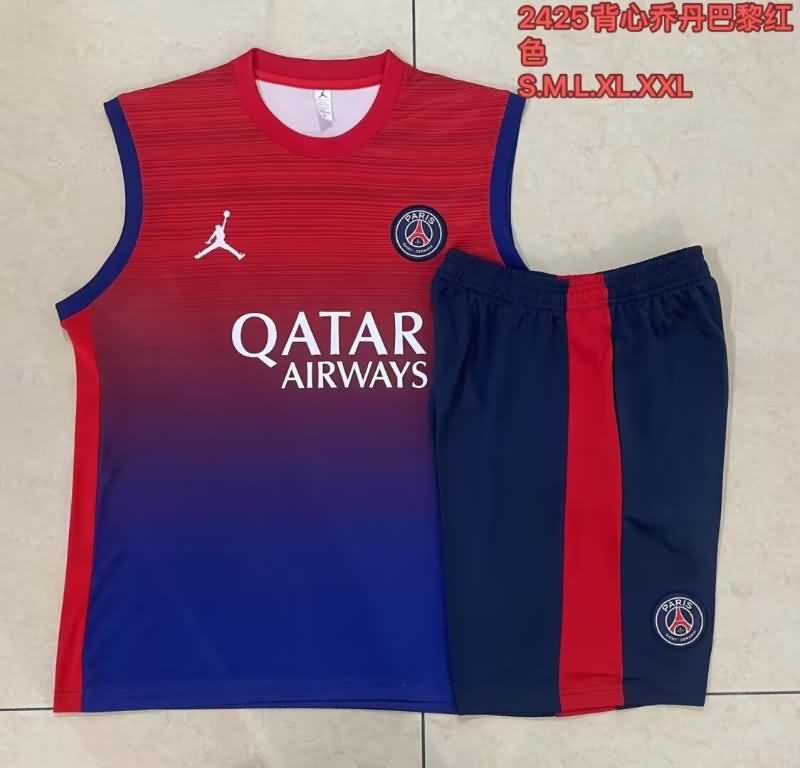 Paris St Germain Training Jersey Red Replica 24/25