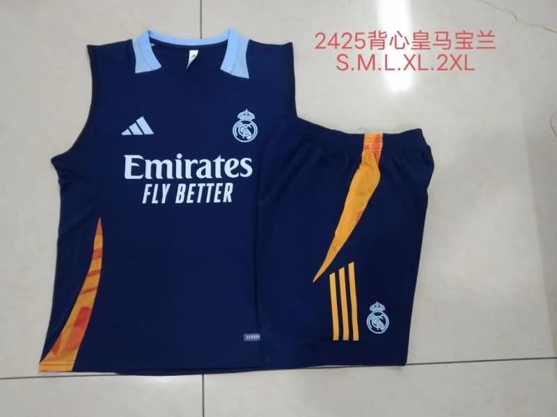 Real Madrid Training Jersey 04 Dark Blue Replica 24/25