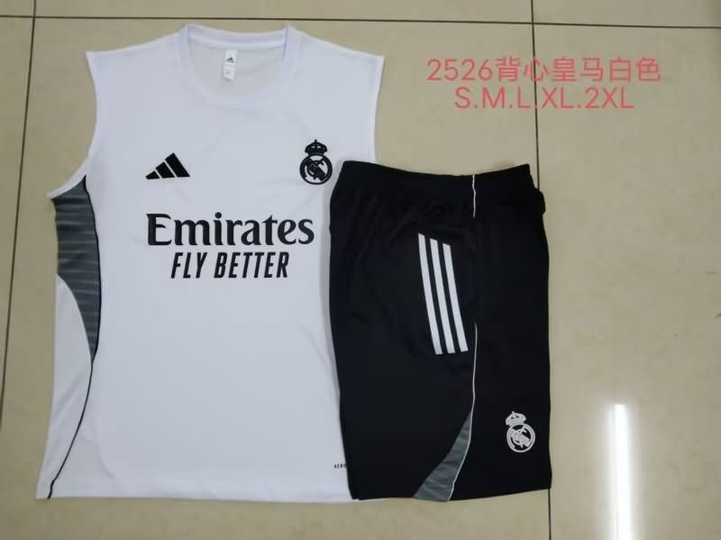 AAA Quality Real Madrid 24/25 White Soccer Training Sets 07