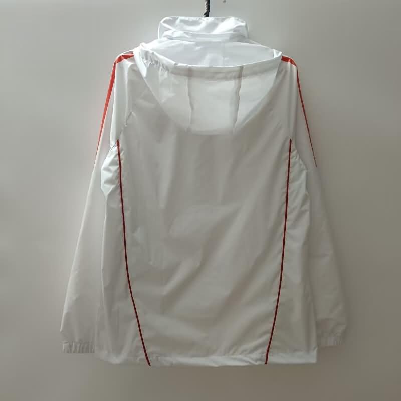 AS Roma Soccer Windbreaker White Replica 24/25