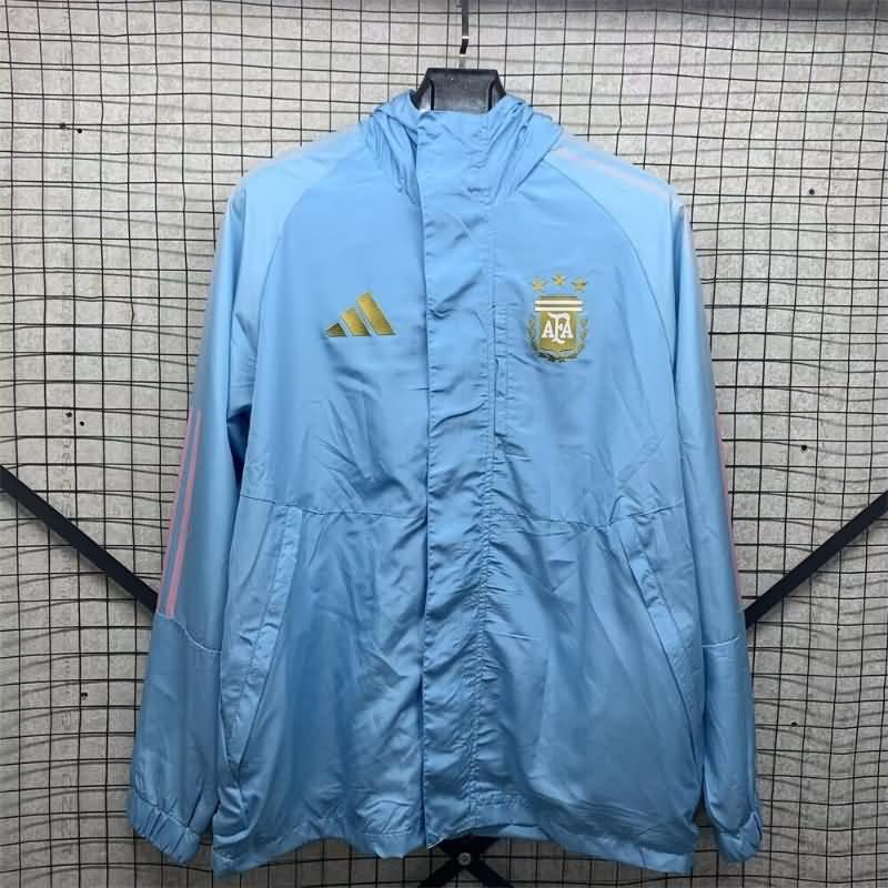 Argentina Soccer Windbreaker Blue Replica 2024