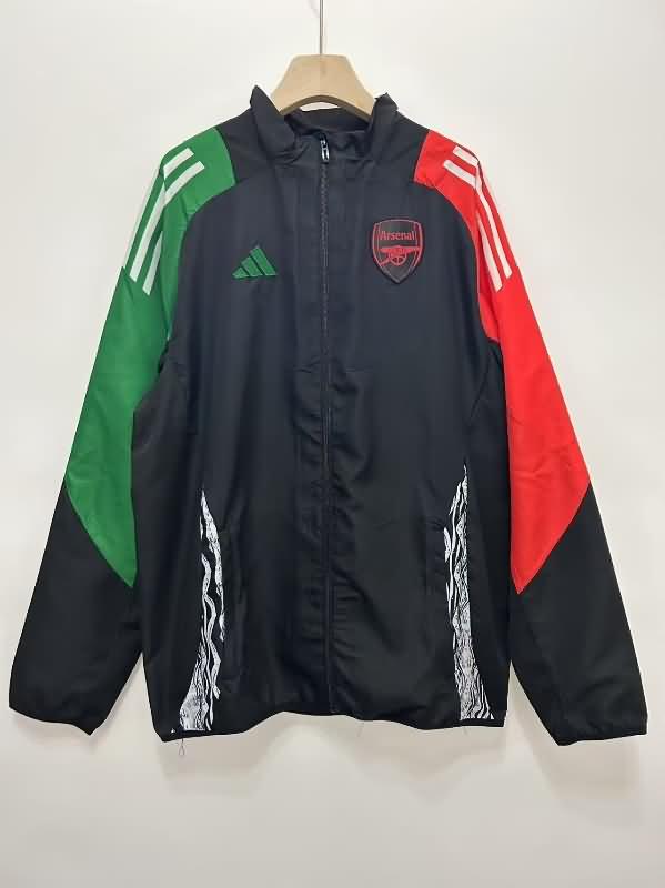 Arsenal Soccer Windbreaker 04 Black Replica 24/25