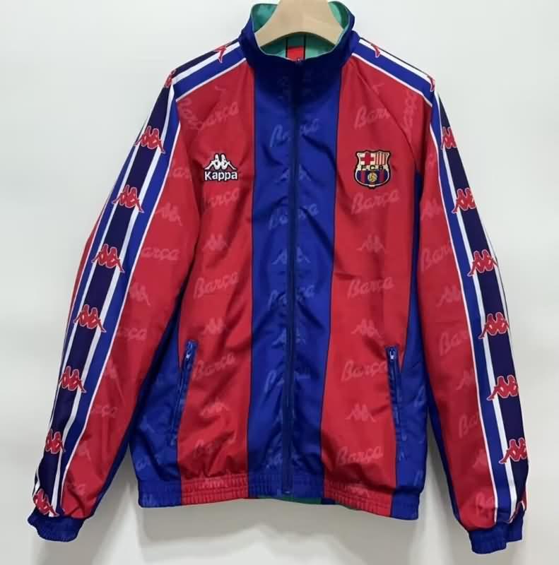 Barcelona Soccer Windbreaker Red Green Reversible Replica 24/25