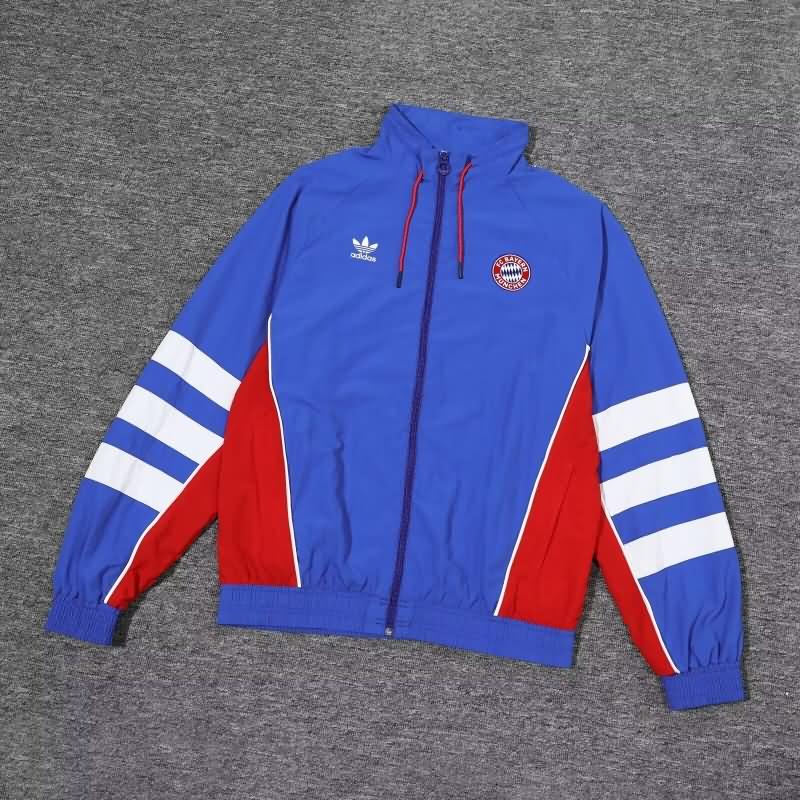 Bayern Munich Soccer Windbreaker Blue Replica 24/25