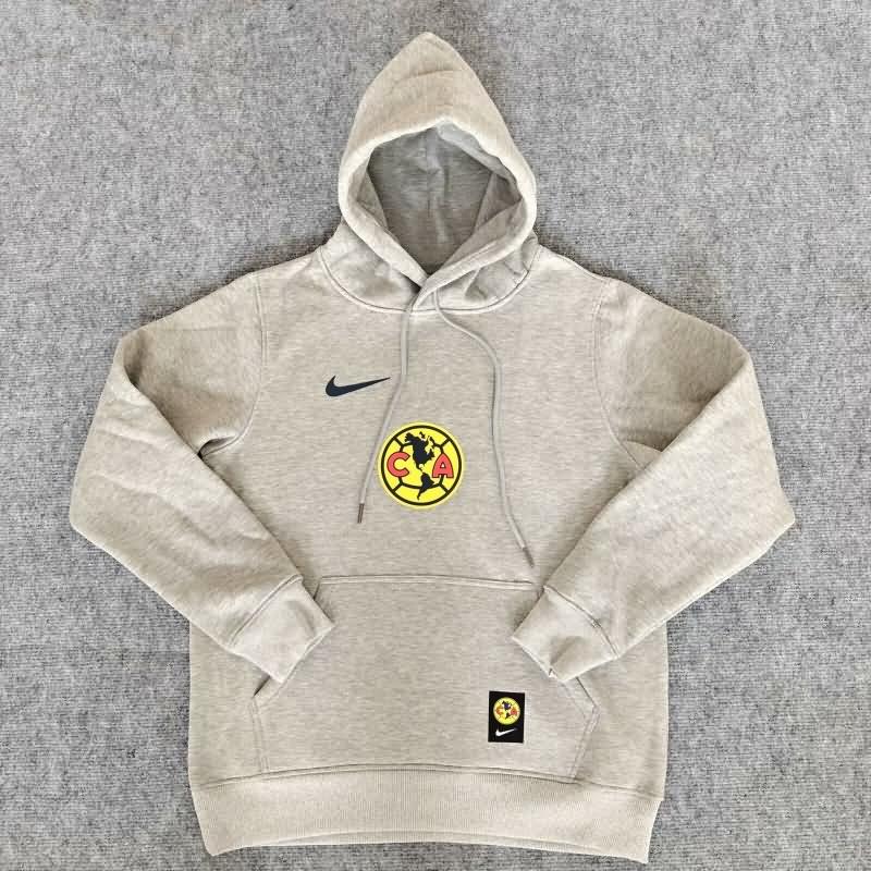 Club America Soccer Hoodie Grey Replica 2024